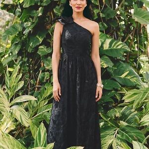 Lilly Pulitzer Black One-Shoulder Dress